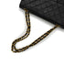 VINTAGE CHANEL CLASSIC FLAP MEDIUM CHAIN SHOULDER BAG BLACK LAMB SKIN GOLD HARDWARE 90340139