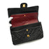 VINTAGE CHANEL CLASSIC FLAP MEDIUM CHAIN SHOULDER BAG BLACK LAMB SKIN GOLD HARDWARE 90340139