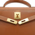 HERMES KELLY 28 SELLIER GOLD COUCHEVEL HAND SHOULDER BAG 1989 CIRCLE S GOLD HARDWARE 90340153