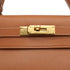 HERMES KELLY 28 SELLIER GOLD COUCHEVEL HAND SHOULDER BAG 1989 CIRCLE S GOLD HARDWARE 90340153