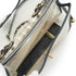 CHANEL SAND BY THE SEA FAUX PEARL HAND CHAIN SHOULDER BAG BALCK CLEAR VINYL SAND LAMB SKIN GOLD HARDWARE 90340473