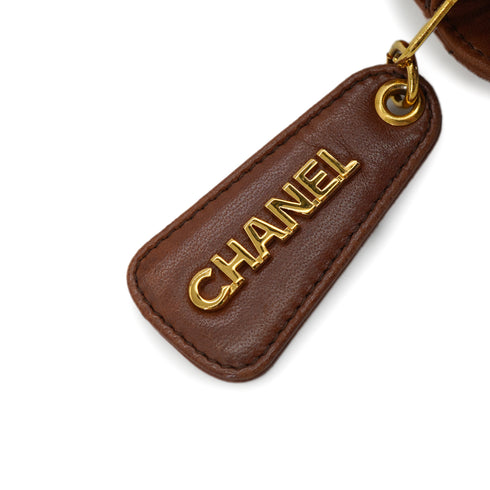 VINTAGE CHANEL MATELASSE CHAIN SHOULDER BAG BROWN LAMB SKIN GOLD HARDWARE 90340506