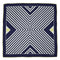 VINTAGE CHANEL SCARF COCOMARK STRIPE PATTERN NAVY WHIITE YELLOW SILK 90340540
