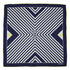 VINTAGE CHANEL SCARF COCOMARK STRIPE PATTERN NAVY WHIITE YELLOW SILK 90340540