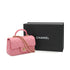 CHANEL MINI MATELASSE CHAIN SHOULDER BAG PINK LAMB SKIN GOLD HARDWARE 90341450