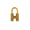 HERMES CHARM CADENA PREMIERS PAS DANS LE SIECLE CLASSIC H 2000 GOLD ACCESSORY 90341465