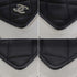 CHANEL BOOK MOTIF COCOMARK LOGO CHAIN SHOULDER BAG BLACK LAMB SKIN SILVER HARDWARE 90341721