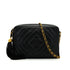 VINTAGE CHANEL DIAMOND STITCH FRINGE CHAIN SHOULDER BAG BLACK CAVIAR SKIN GOLD HARDWARE 90341723
