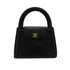 VINTAGE CHANEL TURN LOCK HAND BAG BLACK CAVIAR SKIN GOLD HARDWARE 90341844