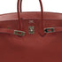 HERMES BIRKIN 25 SIENNE VEAU EPSOM HAND BAG 2009 SQUARE M PALLADIUM HARDWARE 90342406