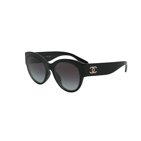 CHANEL SUNGLASSES COCOMARK RHINESTONE BLACK EYEWEAR 90342420