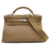 HERMES KELLY 42 RETOURNE BEIGE MARFA TOGO HAND SHOULDER BAG 2024 W STAMP PALLADIUM HARDWARE 90342566