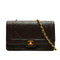 VINTAGE CHANEL MATELASSE CHAIN SHOULDER BAG BROWN LAMB SKIN GOLD HARDWARE 90342584