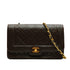 VINTAGE CHANEL MATELASSE CHAIN SHOULDER BAG BROWN LAMB SKIN GOLD HARDWARE 90342584