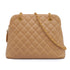 VINTAGE CHANEL MATERASSE CHAIN SHOULDER BAG BEIGE CAVIAR SKIN GOLD HARDWARE 90342731