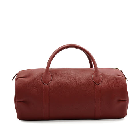 HERMES POLOCHON 1925 REDDISH BROWN TOGO HAND BAG 2001 SQUARE E GOLD HARDWARE 90343326