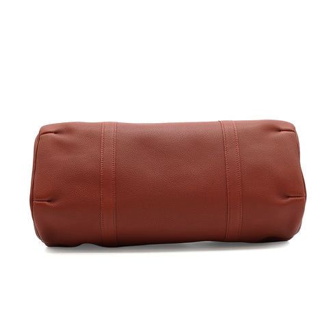 HERMES POLOCHON 1925 REDDISH BROWN TOGO HAND BAG 2001 SQUARE E GOLD HARDWARE 90343326