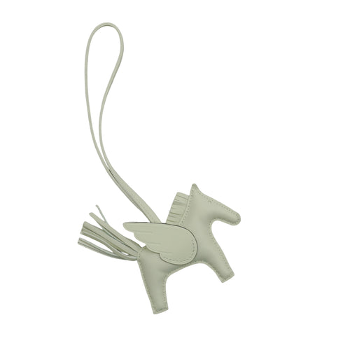 HERMES BAG CHARM RODEO PEGASUS PM VERT PEPPERMINT AGNEAU MILO VEAU SWIFT 2023 B STAMP 90343337