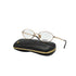CHANEL SUNGLASSES LOGO COCOMARK MATELASSE CLEAR SILVER EYEWEAR 90343420