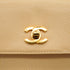 VINTAGE CHANEL CHAIN SHOULDER BAG BEIGE CAVIAR SKIN GOLD HARDWARE 90343933