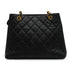 VINTAGE CHANEL CHAIN SHOULDER BAG BLACK CAVIAR SKIN GOLD HARDWARE 90343934