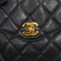 VINTAGE CHANEL CHAIN SHOULDER BAG BLACK CAVIAR SKIN GOLD HARDWARE 90343934
