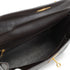 HERMES KELLY 28 RETOURNE CHOCOLAT BOXCALF HAND SHOULDER BAG 1993 CIRCLE W GOLD HARDWARE 90344349