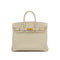 HERMES BIRKIN 25 CRAIE TOGO HAND BAG 2023 B STAMP GOLD HARDWARE 90344357