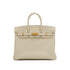 HERMES BIRKIN 25 CRAIE TOGO HAND BAG 2023 B STAMP GOLD HARDWARE 90344357