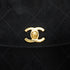 VINTAGE CHANEL MATELASSE CHAIN SHOULDER BAG BLACK SUEDE GOLD HARDWARE 9034449