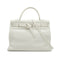 HERMES KELLY FLAT 35 WHITE VEAU SWIFT HAND SHOULDER BAG 2007 SQUARE K STAMP PALLADIUM HARDWARE 90345061