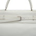 HERMES KELLY FLAT 35 WHITE VEAU SWIFT HAND SHOULDER BAG 2007 SQUARE K STAMP PALLADIUM HARDWARE 90345061