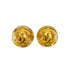 VINTAGE CHANEL EARRINGS COCOMARK ROUND CLEAR GOLD ACCESSORY 25 90345999