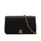 VINTAGE CHANEL FULL FLAP CHAIN SHUOLDER BAG BLACK LAMB SKIN GOLD HARDWARE 90346001