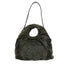 CHANEL FAUX FUR 2WAY CHAIN HAND SHOULDER BAG KHAKI SILVER HARDWARE 90346120