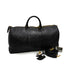 VINTAGE CHANEL BICOLORE BOSTON SHOULDER BAG BLACK LEATHER GOLD HARDWARE 90346135
