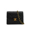 VINTAGE CHANEL MINI SQUARE 17 CHAIN SHOULDER BAG BLACK LAMB SKIN GOLD HARDWARE 90346681