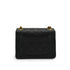 VINTAGE CHANEL MINI SQUARE 17 CHAIN SHOULDER BAG BLACK LAMB SKIN GOLD HARDWARE 90346681