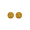 VINTAGE CHANEL EARRINGS COCOMARK ROUND GOLD ACCESSORY 94A 90347860