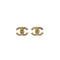 VINTAGE CHANEL EARRINGS COCOMARK RHINESTONE GOLD ACCESSORY 90348510