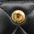 VINTAGE CHANEL CLASSIC FLAP SMALL CHAIN SHOULDER BAG BLACK LAMB SKIN GOLD HARDWARE 90348531