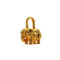 HERMES CADENA BAG CHARM EXOTISME ELEPHANT 1988 GOLD ACCESSORY 90349285