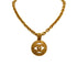 VINTAGE CHANEL NECKLACE COCOMARK ROUND GOLD ACCESSORY 94A 90350579