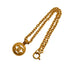 VINTAGE CHANEL NECKLACE COCOMARK ROUND GOLD ACCESSORY 94A 90350579