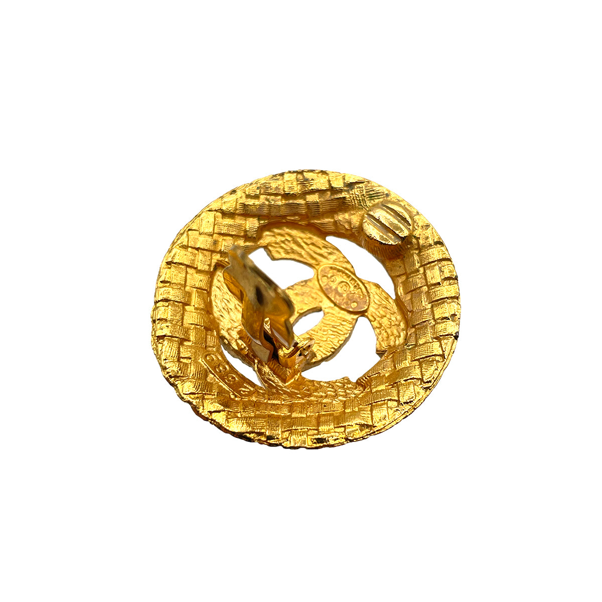 CHANEL VINTAGE EARRINGS COCO MARK ROUND ACCESSORY 90263326