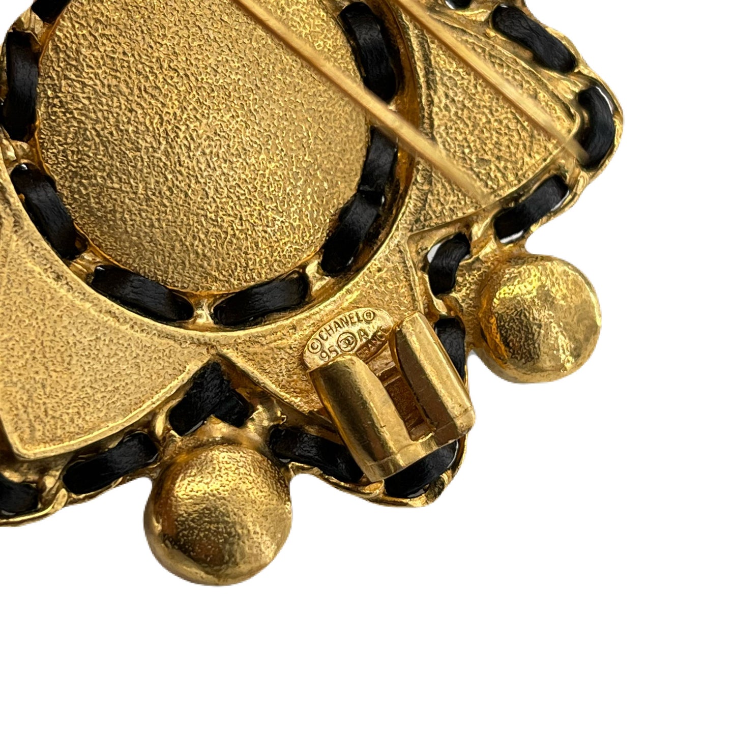 CHANEL VINTAGE BROOCH COLOR STONE ACCESSORY 95A 90217269