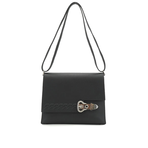 HERMES BOUCLE SELLIER BLACK VEAU SWIFT HAND SHOULDER BAG 2023 B STMP PALLADIUM HARDWARE 90335568