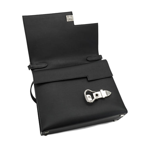HERMES BOUCLE SELLIER BLACK VEAU SWIFT HAND SHOULDER BAG 2023 B STMP PALLADIUM HARDWARE 90335568