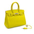 HERMES CANDY BIRKIN 30 LIME PEARL GRAY EPSOM HAND BAG 2011 SQUARE O PALLADIUM HARDWARE 90342738