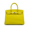 HERMES CANDY BIRKIN 30 LIME PEARL GRAY EPSOM HAND BAG 2011 SQUARE O PALLADIUM HARDWARE 90342738